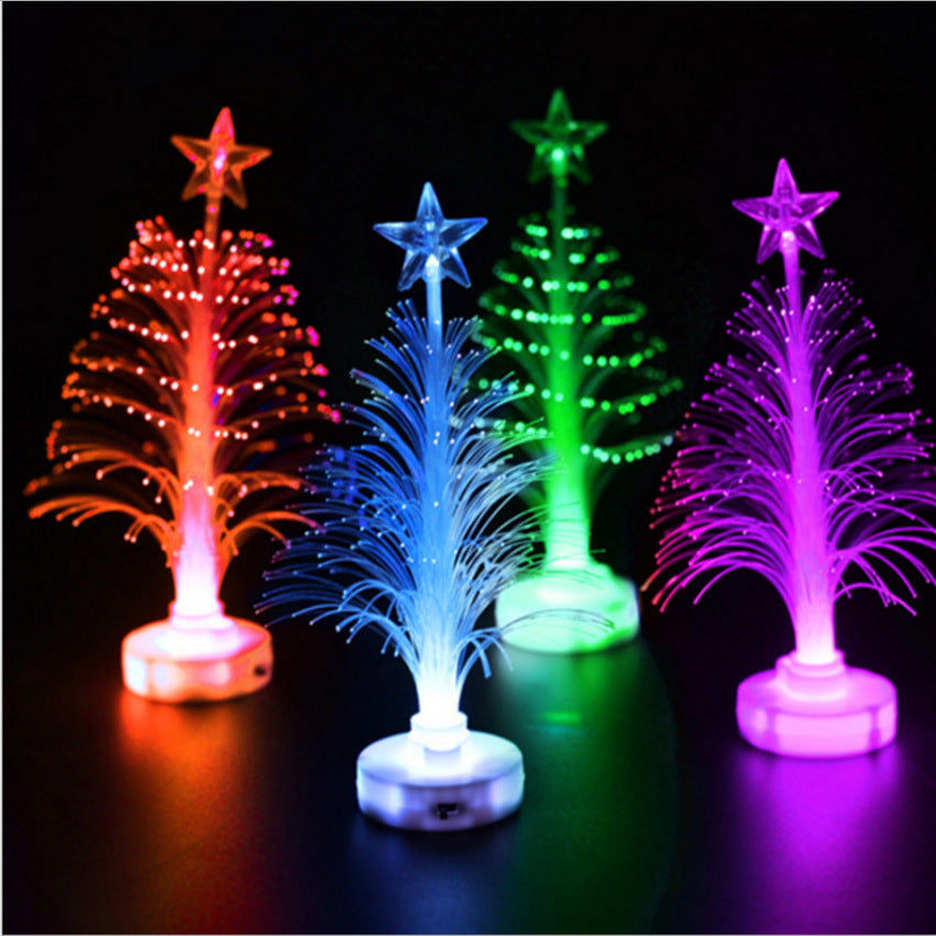 LED Acrylic Colorful Christmas Tree Night Light